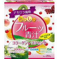 Аодзиру с фруктами - Сок из 82 видов зелени и 16 видами фруктов 20 саше Япония