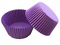 Паперові форми (тарталетки) для кексів, капкейків 50*30 см Фіолетові
