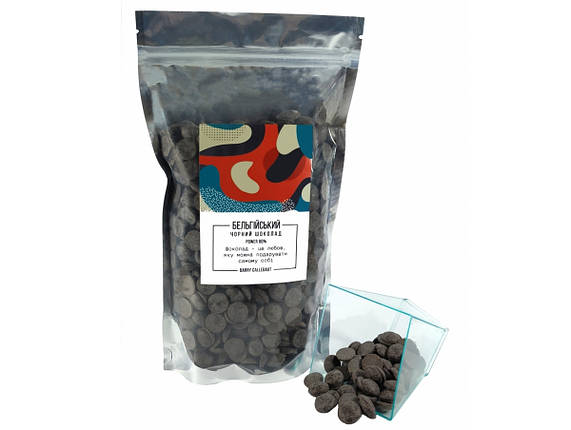 Бельгійський Чорний шоколад Power 80 % Barry Callebaut 0,1 кг, фото 1