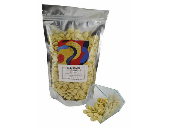 Бельгійський Білий шоколад Barry Callebaut Velvet 0,5 кг, 33,1% какао, фото 1