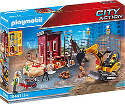 Плеймобил 70443 міні-екскаватор з будівельною секцією Playmobil Action City