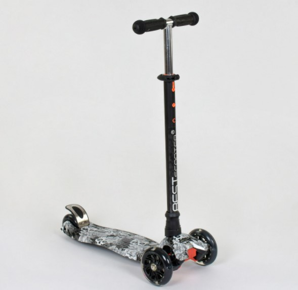 Самокат Best Scooter MAXI, трубка керма алюмінієва, зі світними колесами