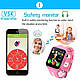 Розумний дитячий годинник-телефон Baby Smart Watch з GPS-трекером V5K, Розовий, фото 7