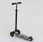 Самокат Best Scooter MAXI, трубка керма алюмінієва, з світяться колесами, фото 2