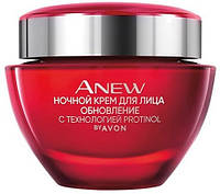 Ночной крем для лица 35+ Anew Avon «Обновление» с технологией Protinol, 50 мл