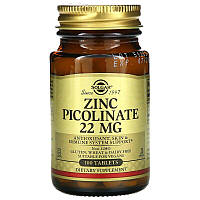 Solgar, піколінат цинку, 100 таблеток