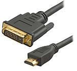 Кабель HDMI-DVI, с фільтрами, 3метрa