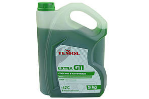 Антифриз зелений 5 л -42 ° С G11 TEMOL Extra