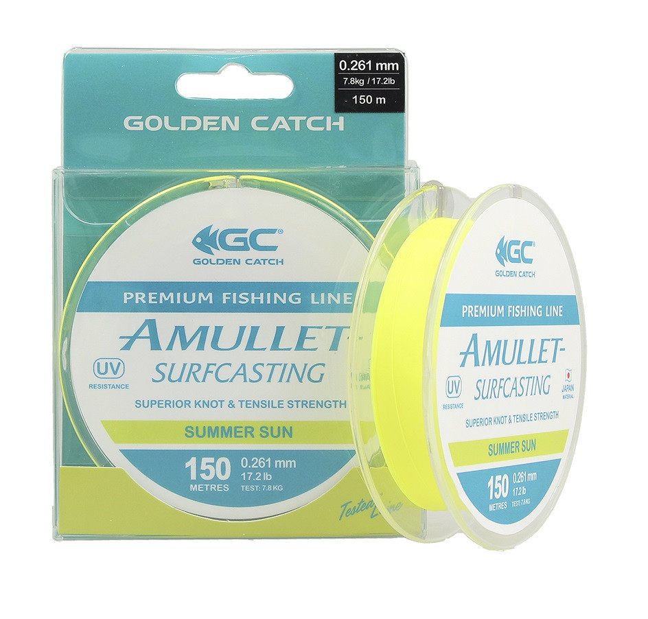 Волосінь Golden Catch Amullet SS 150 м., 0.261 мм (серфова, морська), фото 1