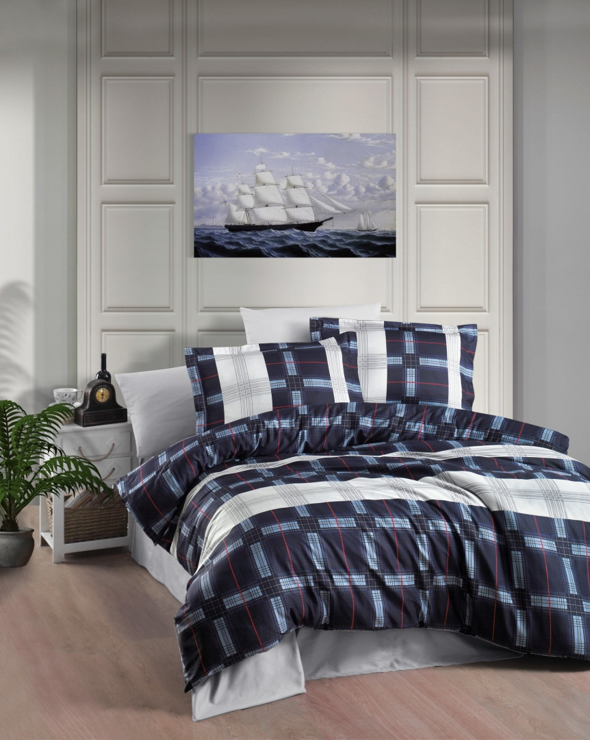 Постільна білизна сатин First Choice Cotton Satin Berdina Туреччина двоспальний євро 200х220см