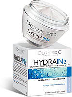 Крем HYDRAIN2 для лица увлажняющий, омоложение лица крем Dermedic увладнение кожи лица, замедление старения