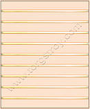 Рейкова стеля: бежева рейка зі вставкою золото-дзеркало, фото 5