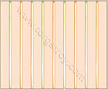 Рейкова стеля: бежева рейка зі вставкою золото-дзеркало, фото 4