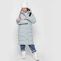 Зимове пальто для дівчинки, мату (DT-8328-7), X-Woyz 128 р. М'ятний