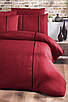 Турецьке Постільна Білизна First Choice Deluxe Ranforce Dark Elegant Red, фото 2