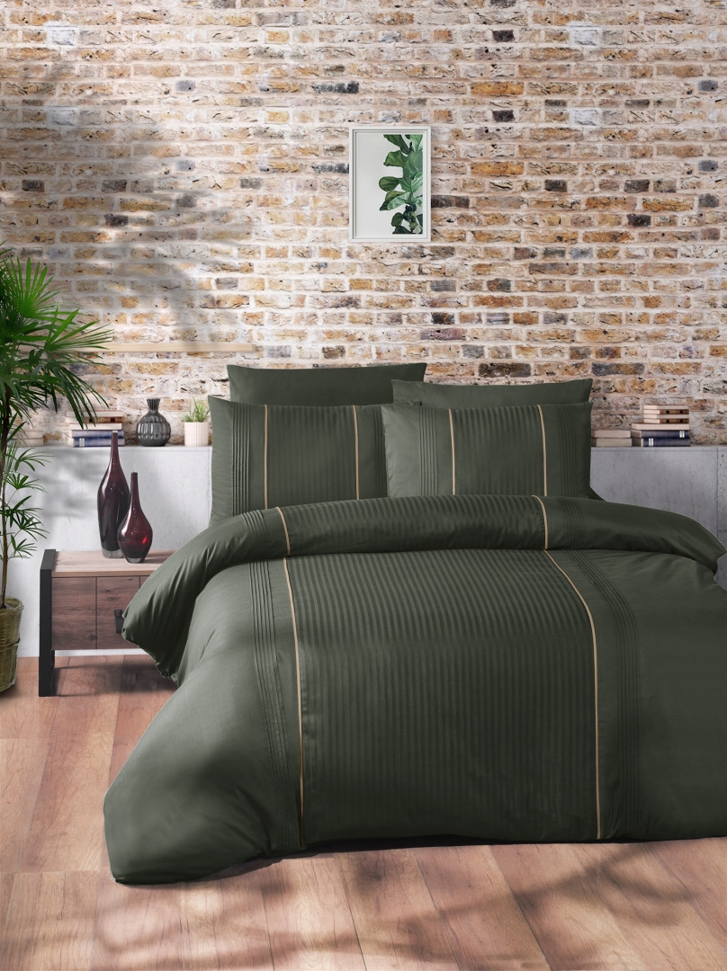 Турецьке Постільна Білизна First Choice Deluxe Ranforce Elegant Dark Green