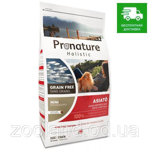 Pronature Holistic Asiato Small Bites з рибою сиг і папаєю, 6 кг
