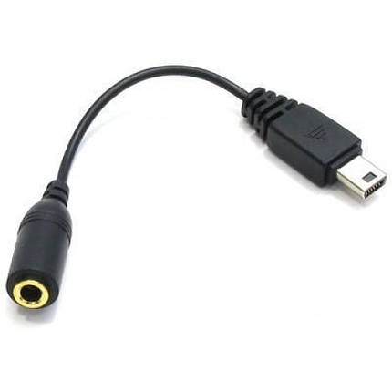 Перехідник mini USB/сріб 3.5 мм для мікрофона, фото 1