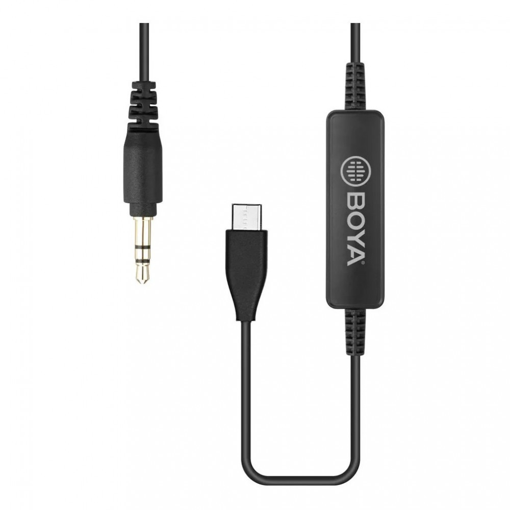 Адаптер перетворювач 3.5 мм TRS Type-C Boya 35C-USB-C