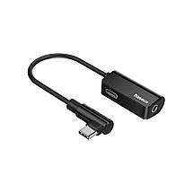 Перехідник Baseus CATL45-01 Type-C to C & 3.5 mm jack L45 Black, фото 5