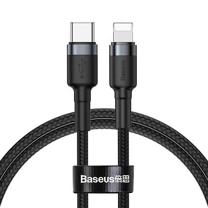 Кабель Type-C / Lightning QC3.0 PD 100см Baseus CATLKLF-G1, фото 1