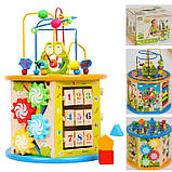 Розвивальна дерев'яна іграшка (бізіборд, пальчиковий лабіринт) арт. 39188, фото 2