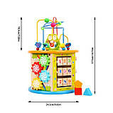 Розвивальна дерев'яна іграшка (бізіборд, пальчиковий лабіринт) арт. 39188, фото 4