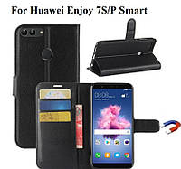 Чехол книжка Wallet для Huawei Enjoy 7S/Huawei P Smart - Case&Glass