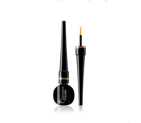Підводка для очей водостійка Eveline Cosmetics Celebrities Eyeliner Vinyl Black чорна 3 мл