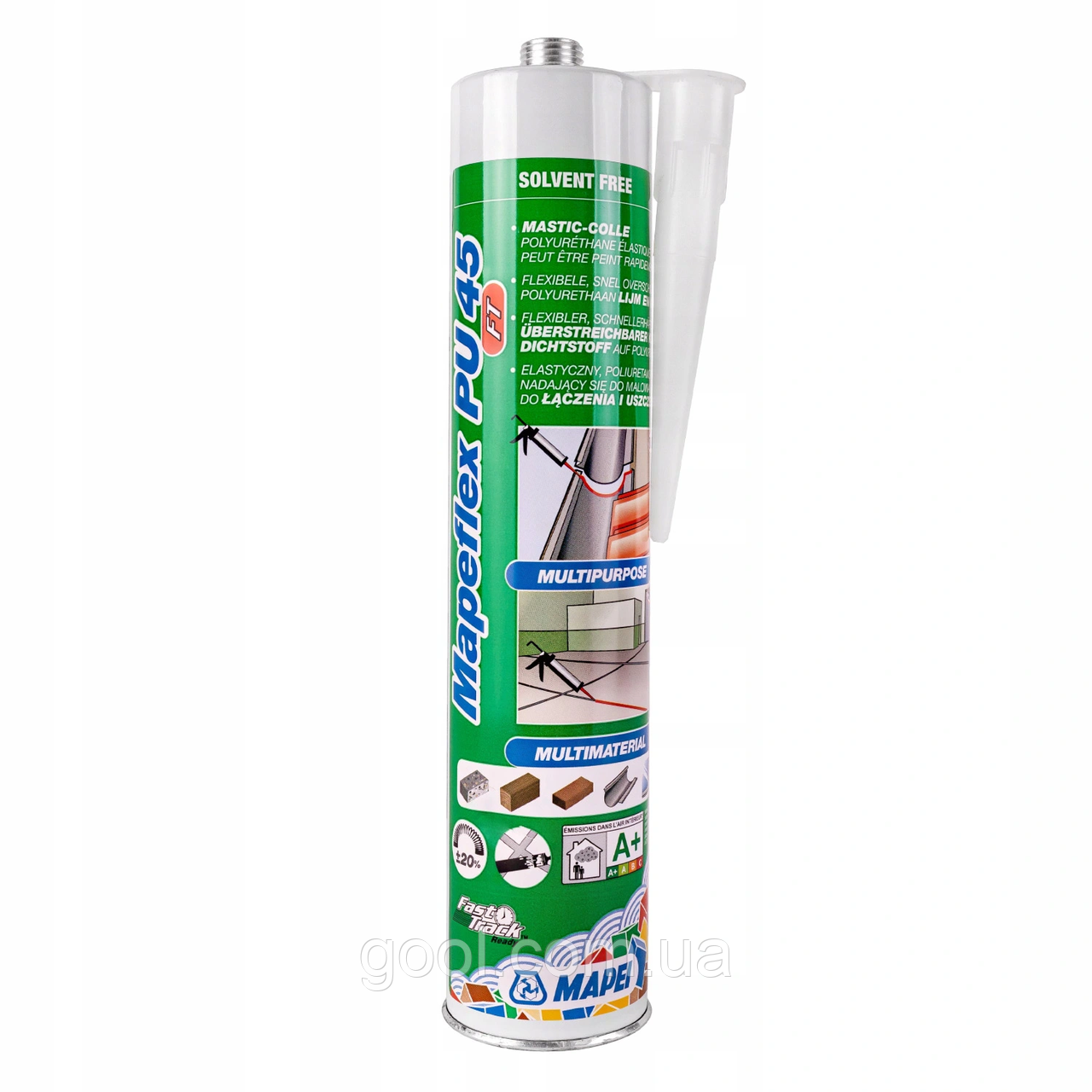 Поліуретановий клей герметик Mapei Mapeflex PU 45 FT (Мапеп Мапефлекс ПУ 45) колір білий тюбик 300 мл упаковка 12 штук