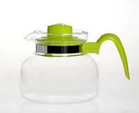 Стеклянный чайник с пластиковым заварником Maja, 1 л (различные цвета)