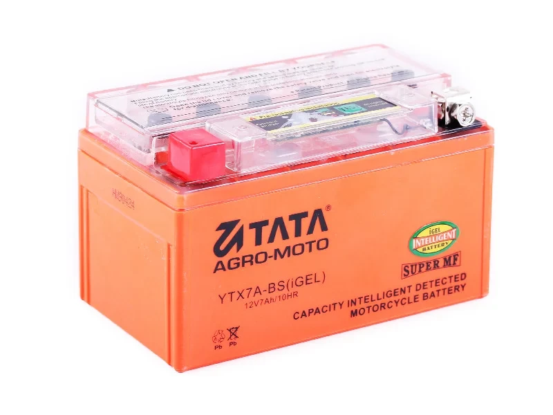 Мото аккумулятор Tata 12V 7Ah YTX7A-BS (GEL)