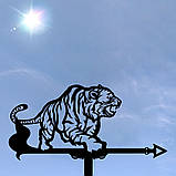 Флюгер Тигр, флюгер на дах з металу 2 мм., фото 10