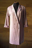 Розовое двубортное платье пиджак миди женское Primark, размер M