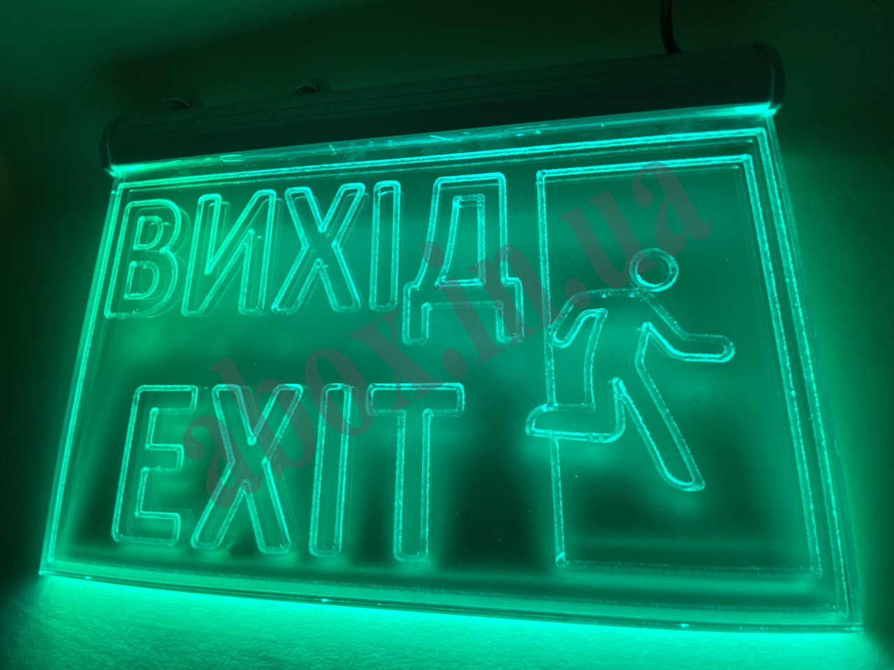 Світлодіодна Вивіска "Вихід | Exit" | LED табличка