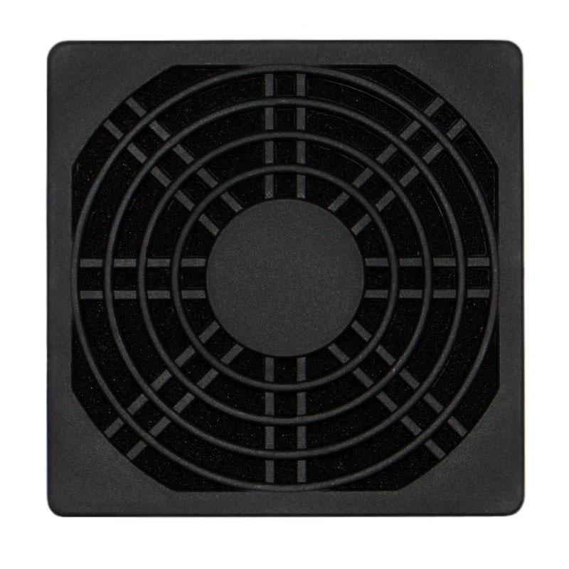 Решітка для вентилятора 80 x 80 mm, пластикова з фільтром ЧОРНА: продаж ...