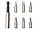 Біти в наборі 7 од. (S -5.0 мм, 6.5 мм - Ph 0, 1, 2 - Pz 1, 2 + тримач) Stanley 1-68-737, фото 2