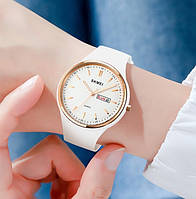 Женские наручные часы кварцевые Skmei Vivo White