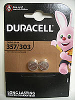 Батарейка Duracell 357/303/sr44, 2 штуки