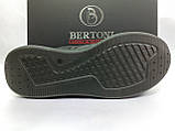 Стильні осінні ортопедичні шкіряні кросівки Bertoni, фото 2
