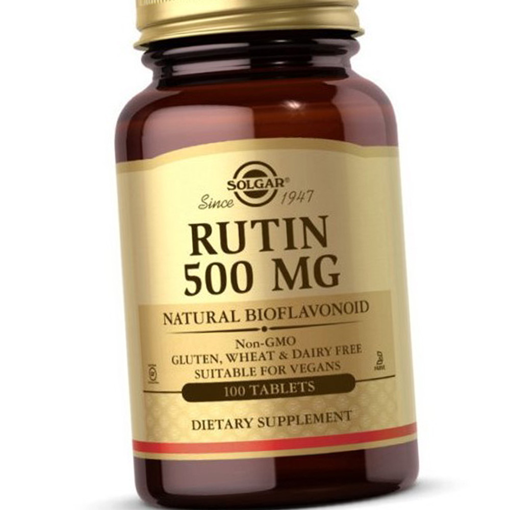 Рутин (Вітамін Р) Solgar Rutin 500 mg 100 таблеток, фото 1