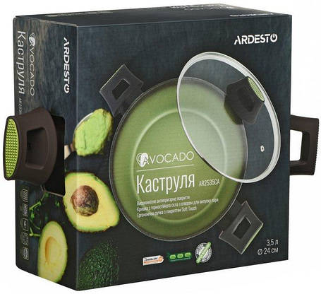 Кастрюля Ardesto Avocado 3,5 л (AR2535CA), фото 2