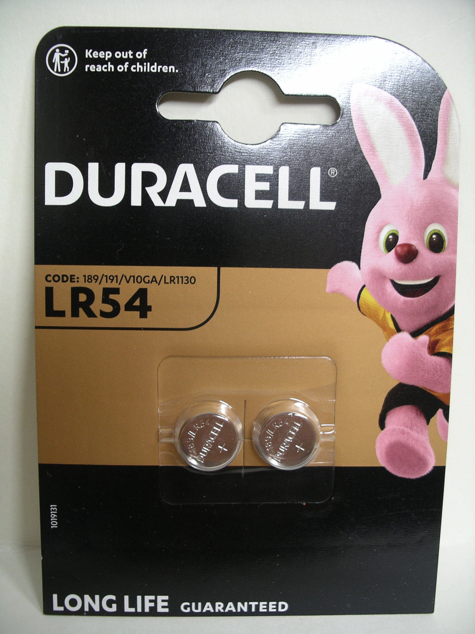 Батарейка Duracell LR54/189/191/LR1130, 2 штуки