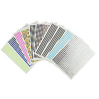 Стрічка для дизайну нігтів D-01 декор для манікюру смужки манікюрні макіяж манікюр