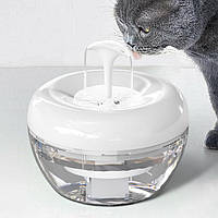 Питьевой фонтан для кошек PAWOOF 1.5L, поилка для кота с фильтром