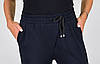 Джогеры брюки трикотажні жіночі темно-синього кольору, фото 3
