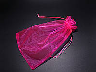 Маленькі подарункові мішечки з органзи для пакування прикрас Колір рожевий. 20х30см