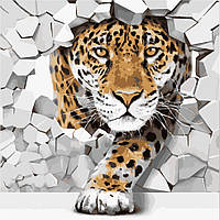 Картина по номерам ArtStory 3D Ягуар (AS1092) 40 х 40 см (Без коробки)