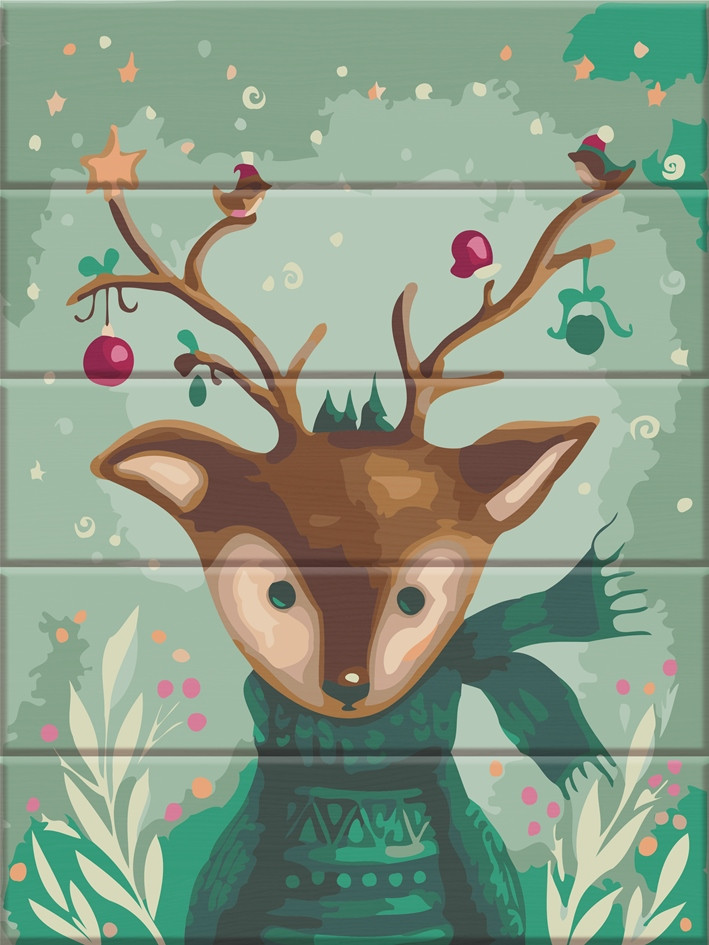Акційна Картина за номерами ArtStory Казковий олень (ASW158) 30 х 40 см, фото 1