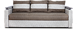 Диван  прямий розкладний двоспальний єврокнижка з нішами для білизни та подушками "Браво", фото 3